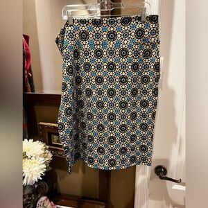LuLaRoe 3X Geometric Midi Cassie Skirt